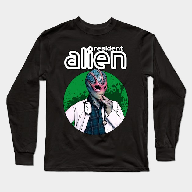 Resident Alien Long Sleeve T-Shirt by scallywag studio